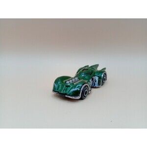 2022 Hot Wheels Loose ARKHAM ASYLUM BATMOBILE #32/250 HW BATMAN 2/5 (Green)